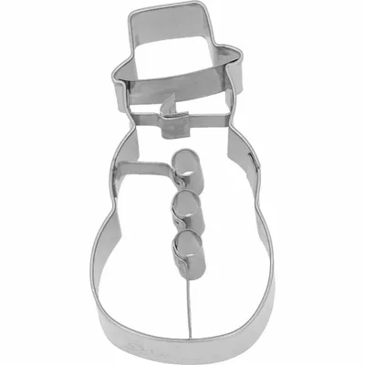 Immagine prodotto di Birkmann tagliabiscotti pupazzo di neve grande, con rilievo interno, tagliabiscotti, stampo per biscotti, biscotto, biscotti, acciaio inox, 8 cm, 199378