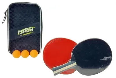 Produktbild von Tischtennis-Set: 2 Schläger, 3 Bälle - ADAR