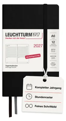 Obrázek produktu pro Denní diář Pocket A6 černý 2027