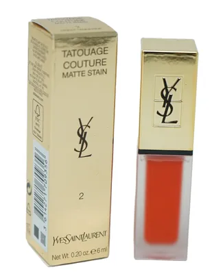 Produktbild von Yves Saint Laurent Tatouage Couture Matte Stain, Rot, Crazy Tangerine, 1 Farben, Matte, Flüssigkeit, AQUA / WATER - DIMETHICONE - OCTYLDODECANOL - ISODODECANE - BUTYLENE GLYCOL - ALCOHOL...