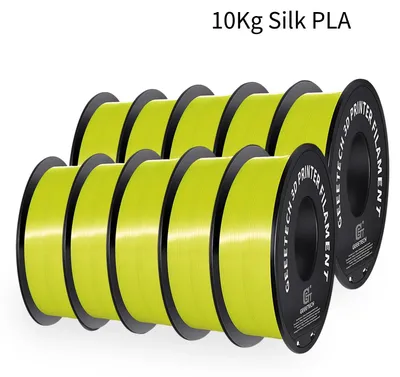 Produktbild von 3D-Drucker Filament - Silk PLA - Durchmesser 1,75 mm - 10 kg Spule - Vakuumverpackt - Gelb