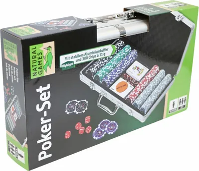 Produktbild von Poker-Set Aluminiumkoffer 300 Chips Poker Spielset