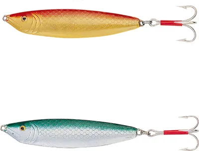 Produktbild von Solvkroken Stingsilda Pilker gold-rot, Gewicht / Länge / Hakengröße:400g - 17.0cm - Gr. 7/0