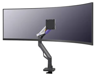 Produktbild von Neomounts DS70-256BL1 Monitorarm Gaming 24-57" - Gasfeder - Topfix - 180°-Stopp, Klemme/Durchführung, 30 kg, 61 cm (24"), 144,8 cm (57"), 200 x 200 mm, Schwarz