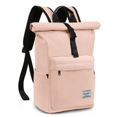 Produktbild von Cityrucksack Rolltop Rucksack Damen Herren, Rucksack Laptop Tasche 15,6 Zoll, Backpack Daypack für Schule,Fahrradfahren,Freizeit und Reise