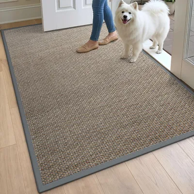 Produktbild von Fußmatte Innen 120 x 180 cm Grau rutschfest saugfähig