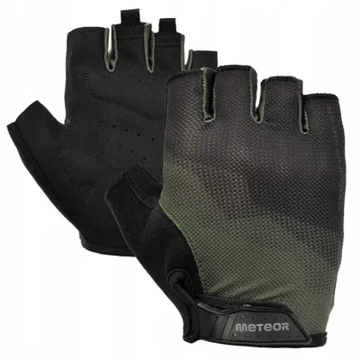 Produktbild von METEOR MX21 Fahrradhandschuhe kurz fingerlos grün