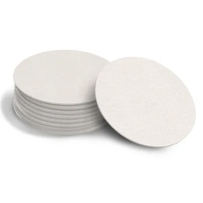 Produktbild von Funke & Brand 50x Bierdeckel Blanko rund - DIY Untersetzer Bierdeckel Rund - Natur Bierdeckel Blanko aus Holzschliffpappe