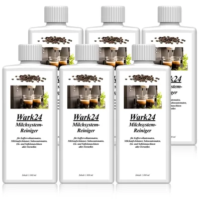Produktbild von Wark24 Milchsystemreiniger 1L für Kaffeevollautomaten uvm. (6er Pack)