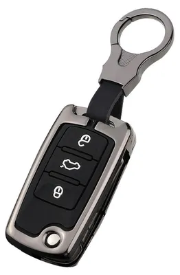 Produktbild von Schlüsselhülle Zinklegierung für VW Skoda Seat mit Schlüsselanhänger