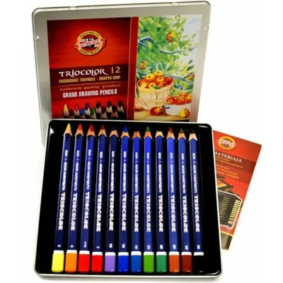 Immagine prodotto di KOH-I-NOOR Matite colorate triangolari 3162 Triocolor forte 12 pezzi