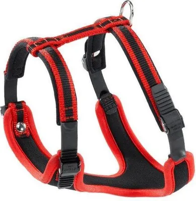 Image de Harnais Ferplast ERGOCOMFORT S Rouge, Rouge, Petit