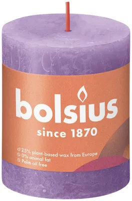Produktbild von Rustikale Kerze, Blockkerze 80/68 Vibrant Violet