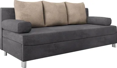 Produktbild von MIRJAN24 Schlafsofa Dover mit Bettkasten und Schlaffunktion, Bettsofa, Couch vom Hersteller (Sofa ohne Polsterhocker, Farbe: Alova 36 + Alova 07)