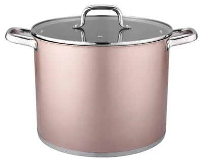 Obrázek produktu pro Nerezový hrnec, průměr 20 cm, objem 4,40 litru, vhodný pro indukční vařiče, pro použití v kuchyni