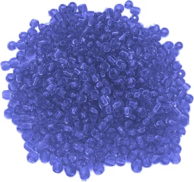 Immagine prodotto di Perline di vetro - tipo "Rocailles" - 1000 pezzi - 3 mm - Blu