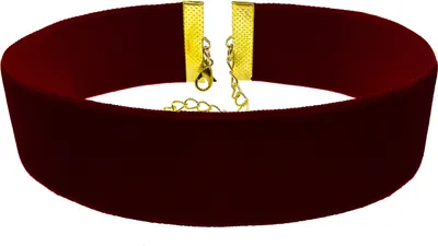 Produktbild von Oblique Unique Halsband Halskette Kette für Damen Mädchen Choker JGA Junggesellinnenabschied Party - weinrot
