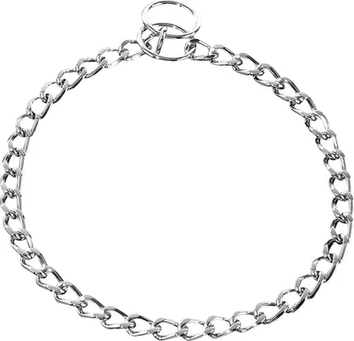 Produktbild von Sprenger Halskette, flach geschliffene Glieder - Stahl verchromt, 3,0 mm, 40 cm