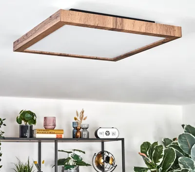 Produktbild von Vacil Deckenpanel aus Metall/Kunststoff/MDF in Schwarz/Holzoptik/Weiß