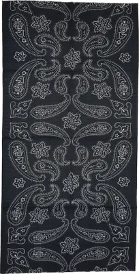 Produktbild von Loop Schal Multifunktionstuch Halstuch Bandana Sport Outdoor Schlauchschal Paisley Schwarz 2
