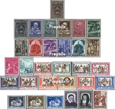 Produktbild von Briefmarken Vatikanstadt 1960 Mi 332-362 (kompl.Ausg.) Jahrgang 1960 komplett postfrisch Sondermarken