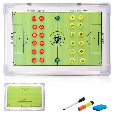 Taktiktafel Fußball, magnetisch, 45x30 cm, mit Zubehör