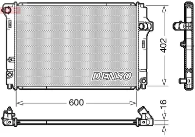 Produktbild von DENSO DRM50089 Kühler Wasserkühler Motorkühler für TOYOTA Yaris Schrägheck (P13) Yaris III Kastenwagen (XP13)