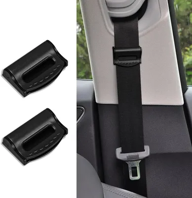 Productafbeelding van Autogordel Versteller - Gordel Clip - Comfortabel Rijden - Verstelbare Pasvorm - Universeel - Zwart