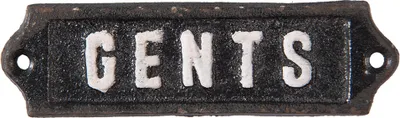 Produktbild von Clayre & Eef Textschild 12*3 cm Schwarz Metall Rechteckig Spruch Wandschild