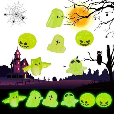Produktbild von Kleine Halloween Dekoration mit Fledermaus und Kürbis
