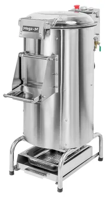 Zdjęcie produktu dla Obieraczka do ziemniaków z separatorem obierzyn Mega-M wsad 15kg 750W 230V timer