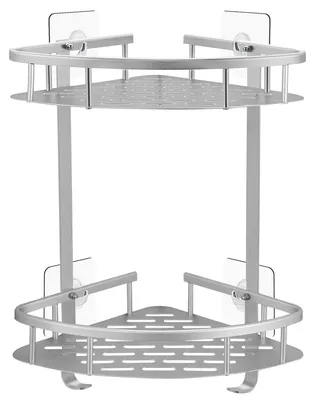 Image de Étagère murale pour salle de bain, sans perçage
