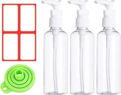 Immagine prodotto di Erogatore per crema da viaggio, trasparente, ricaricabile