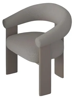 Productafbeelding van Eetkamerstoel, modern design, zachte bekleding, beige kleur, elegant ontwerp