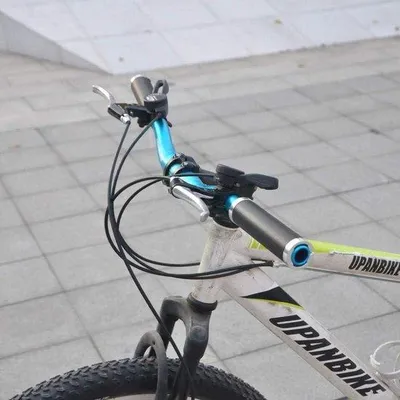 Productafbeelding van Famanu Riser stuurpen, aluminium, 31,8 mm, 620 mm, blauw - geschikt voor mountainbikes en racefietsen
