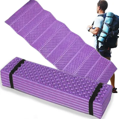 Produktbild von Faltbare Reisegymnastikmatte Militärurlaub 180Cm Fiolet
