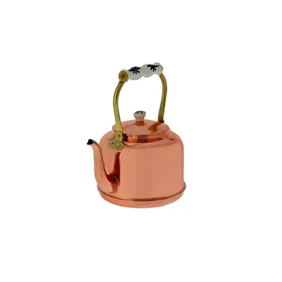 Obrázek produktu pro Rychlovarná konvice,čajová konvice - měděná,s porcelánovou rukojetí,1, 5L,