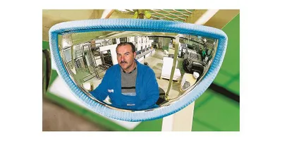 Zdjęcie produktu dla Lustro do wózków widłowych H151xW288mm 180 stopni pola widzenia 1m SPL