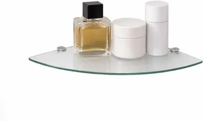 Produktbild von Famanu Wandregal 6 mm ESG-Sicherheitsglas - ideal für das Badezimmer - Glasregal - diverse Größen - 25 x 25 cm