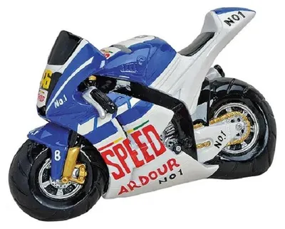 Produktbild von Spardose Motorrad Poly B18 x T7 x H14 cm blau