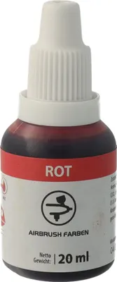 Produktbild von bakeryteam flüssige Lebensmittelfarbe (Airbrush) Rot / Red 20 ml