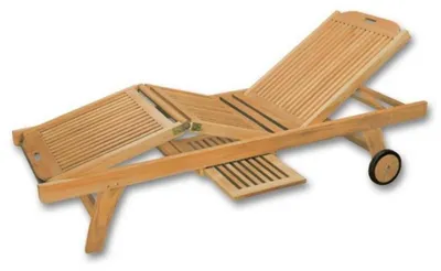 Immagine prodotto di Mountfield lettino da giardino regolabile in teak Gentle 35x65x200cm