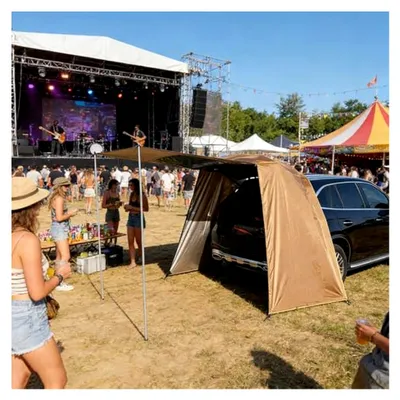 Produktbild von Heckklappenzelt für SUVs | Tragbar, verstellbar, wasserdicht und UV-beständig, für Outdoor-Aktivitäten