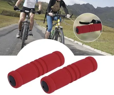 Obrázek produktu pro CHPN - Rukojeti na kolo - Rukojeti na kolo - Měkké rukojeti - Červené - 2 kusy - Protiskluzové - Univerzální - Příslušenství pro kolo - Díl kola - Houba - Vnitřní průměr 1,7 cm