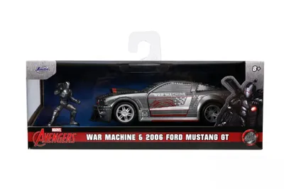 Immagine prodotto di Jada Toys Marvel Diecast Models 1/32 War Machine 2006 Ford Mustang Display (6)