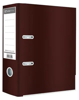 Produktbild von A4-Ordner/75 Blatt, braun mit Glanzfinish – INTERDRUK