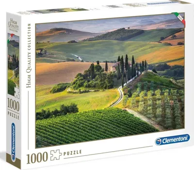 Produktbild von Clementoni 39456- Puzzle - Toskana (1000 Teile) Puzzel Landschaft Italien