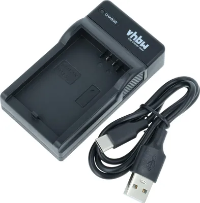 Produktbild von vhbw USB-C Ladegerät kompatibel mit Canon Digital Rebel XSi Kamera - Ladeschale + USB-C Kabel Ladeanzeige