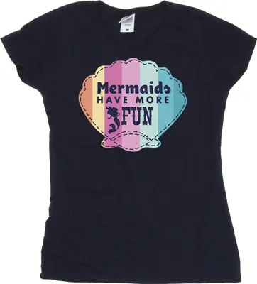 Produktbild von Disney - "The Little Mermaid Fun" T-Shirt für Damen BI26355 (XL) (Marineblau)