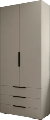 Produktbild von MEBLE KRYSPOL Inova 1 2D3SZ, 236,7x100x47cm - Kaschmir, Schwarz